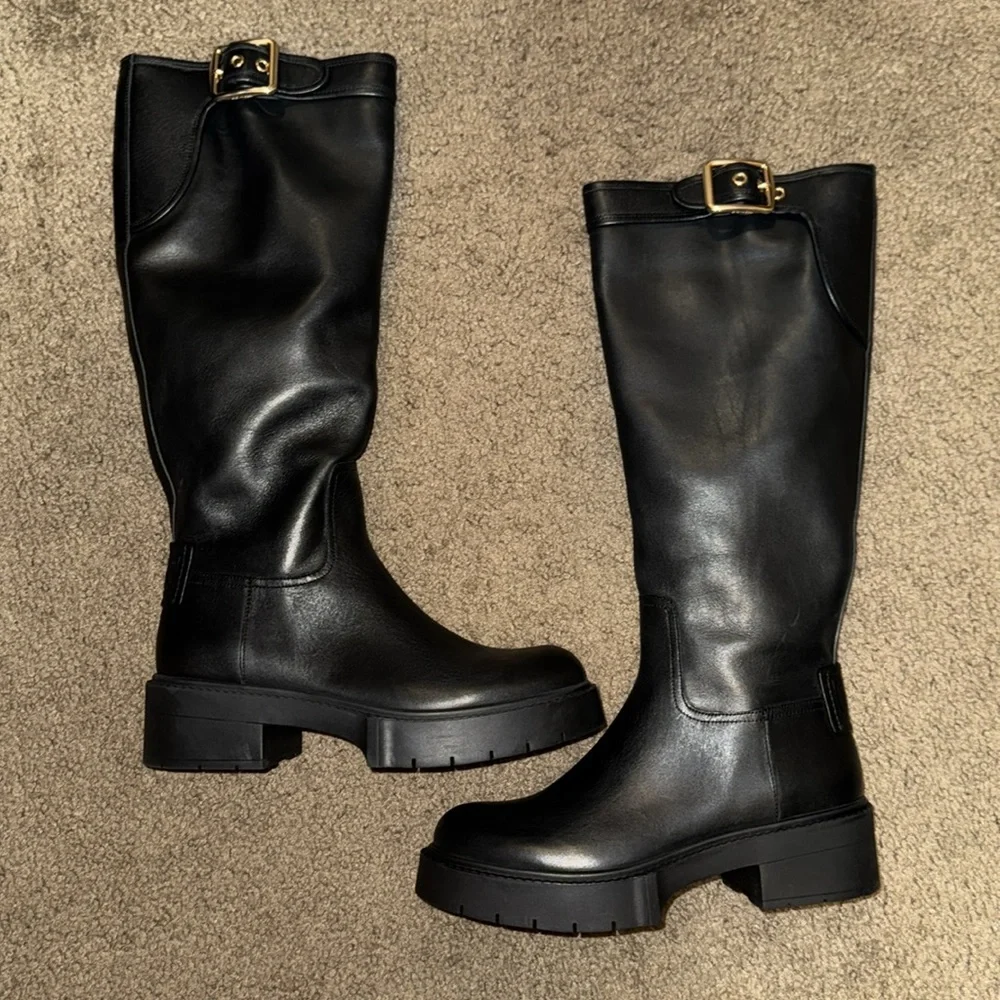 Coach Lilli Leather Boots - Picture 2 of 13